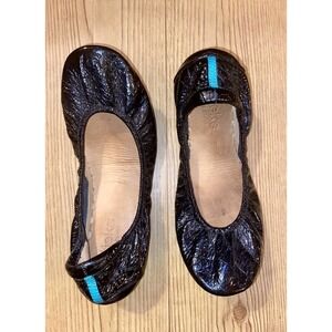 Obsidian Black Patent Tieks 7